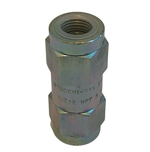 STUCCHI D18-VUZ12 VALVE INLINE CHECK 18 GPM 1/2" NPTF 5 PSI CRACKING PRESSURE - Picture 4 of 4