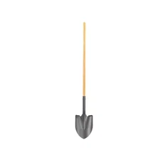 47 In. Wood Handle Closed Back round Point Shovel