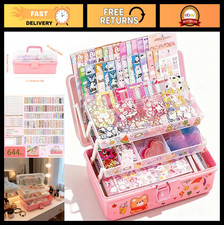 Kawaii Sticker Set - 644 Pcs Vinyl Stickers for Kids, DIY Creative Toy, Gift Box