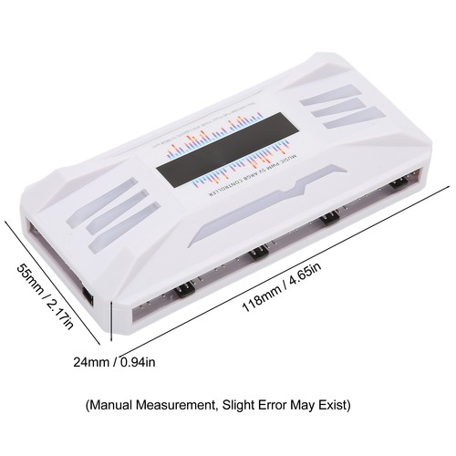 Pwm Fan Temperature Controller White Remote Control Support 8X4Pin 10X5V 3 AM - Afbeelding 22 van 24