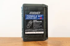 [IN STOCK/USA] RAYS Formula Nut Set L45 (FN-II) - M12 x 1.25 - Black (20 lugs)