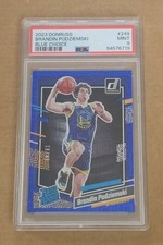 2023-24 Donruss Choice BRANDIN PODZIEMSKI SP Rookie Blue Warriors PSA 9 /49 🔥