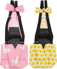2Pcs Adjustable Diaper Waterproof Reusable Diapers, Cloth Diaper Wearable Poultr