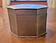 Zinndose mit Deckel achteckig - VCM Fecit Portugal Etain Qualität