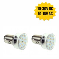 Ba15D Led 12V 24V Warmweiß 2700K 1,5W 2Er Set 120Lm Dimmbar CRI95 Premium