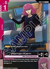 GD02-091 Haman Karn : R Holofoil Gundam TCG Card : GD02: Dual Impact