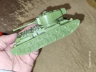 Vintage Marx Playset Olive Green Plastic #41 Tank