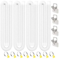 Pool Hoses for Above Ground Pool, 4 PACK 1.25 Inch Pool Filter Hose Accessory 