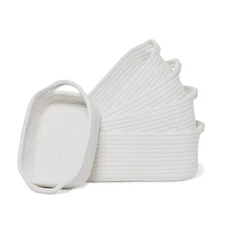 Best Storage Basket Set 5-Piece Baskets for Organizing Home Shelves, Nursery