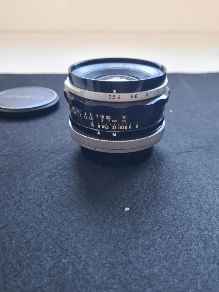 Canon FL 28mm f/3.5 Wide Angle Lens · Excellent Condition · Japan · Film Camera - Imagen 3 de 4