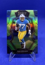 2022 Panini Select - Premier Level Zion Johnson #156 Neon Green Prizm /49 (RC)