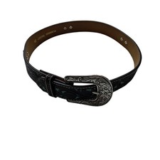 Ariat Belt Youth Girls 24 Brown Turquoise Inlay Leather Western Cowgirl Rodeo