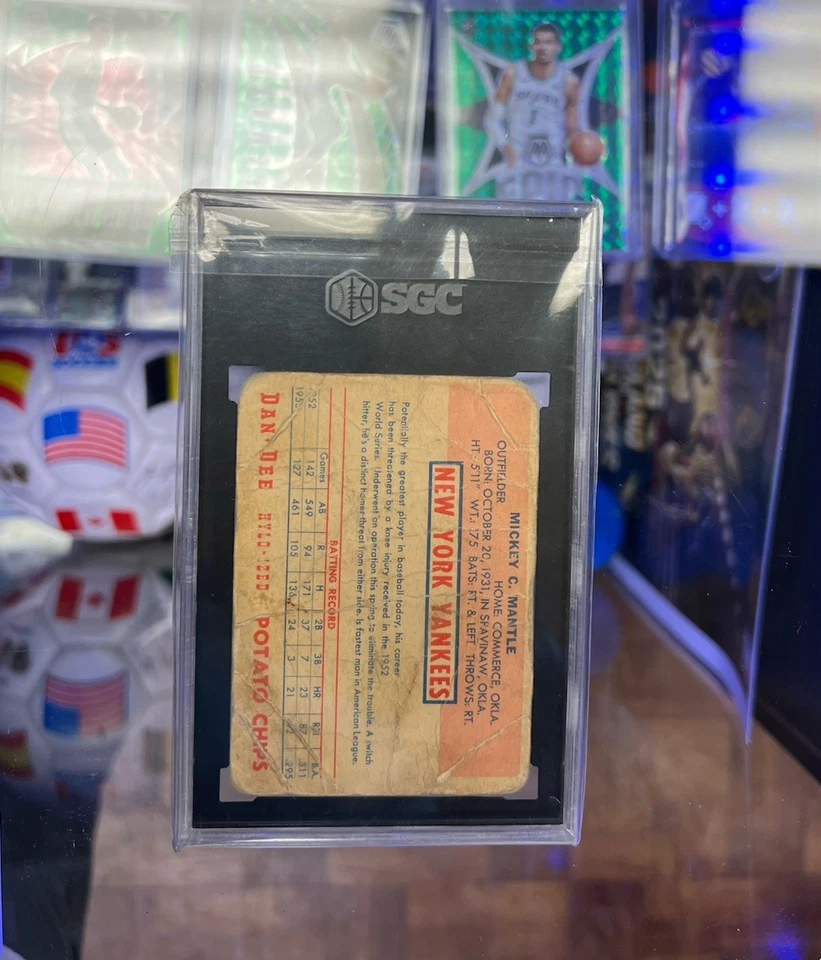 Tarjeta del Grial 1954 Dan Dee Mickey Mantle SGC 1 ¡Muy Raro Hallazgo!🔥 Foto 2 de 2