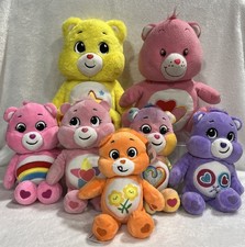 Care Bears Plush Lot of 7 assorted sizes