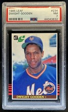 1985 Leaf Dwight Gooden Rookie RC #234 Mets PSA 7