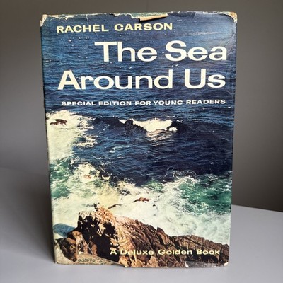 1958 THE SEA AROUND US by RACHEL CARSON HARDCOVER Book YOUNG READERS EDITION