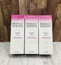 3 Pack Perfect Scents Inspired by Calvin Klein Obsession Eau de Toilette 3.4oz