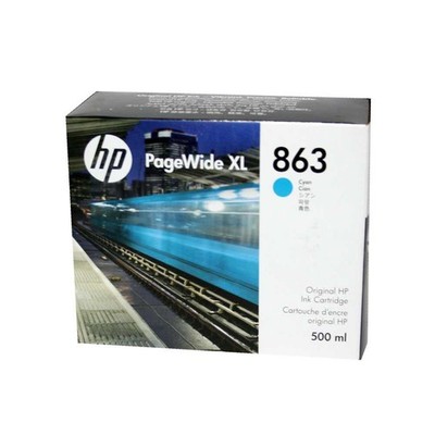 HP Druckerpatrone Nr. 863 Cyan F9K40A 500ml für HP PageWide XL 3920, 2022-2024