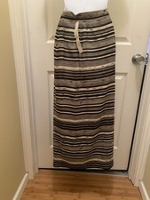 Womens Maxi Skirt Geometric Josephine Chaus NEW Waist 28" Career