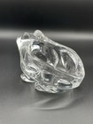 Clear Hand Blown Art Glass Crystal Frog Toad Votive Tea Light Candle Holder EUC — photo 9