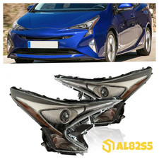 Pair Headlights Assembly For 2016 2017 2018 Toyota Prius w/LED DRL Left+Right