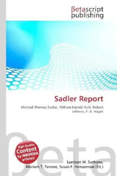 Lambert M. Surhone (U. A.) | Sadler Report | Taschenbuch | Englisch (2026)-image