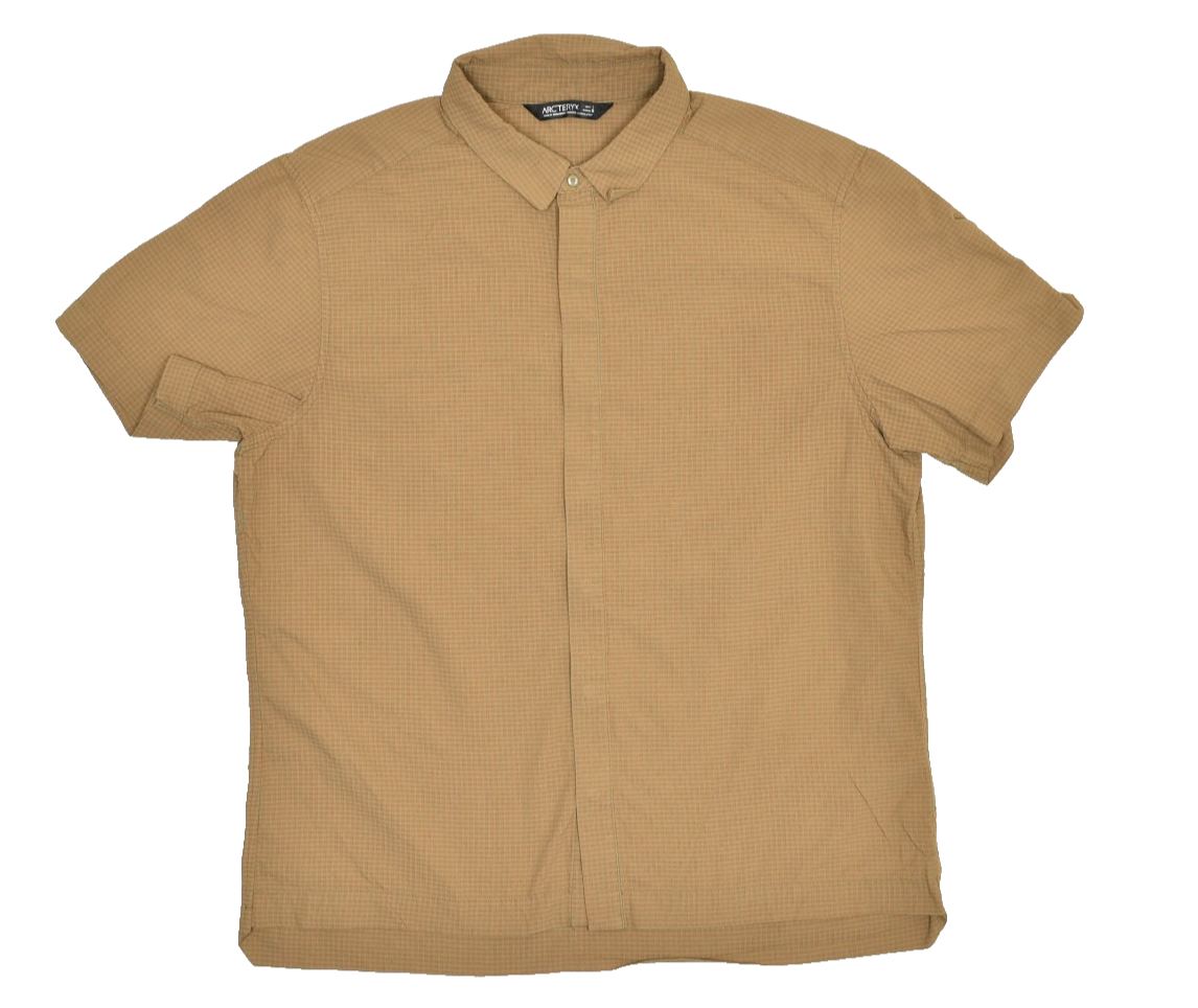 Arc'teryx Camicia Leggera Manica Corta Bottoni Uomo Taglia L Beige