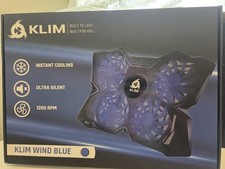 Laptop Cooling Pad KLIM Wind - Blue- New In Sealed Box