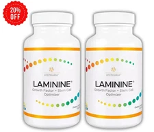 2 AUTHENTIC LifePharm Laminine Supplement 120 Capsules Total - EXP 07/2026!