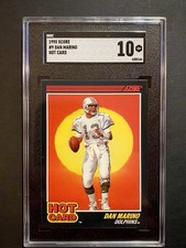 1990 Score Hot Card #9 Dan Marino SGC 10 GEM MINT 💎 ( POP 1 )