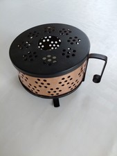 Antik Kupfer Stövchen Teelichthalter 13cm  Vintage Rarität warm halten