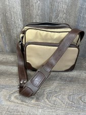 Vintage Camera Bag Light Brown With Brown Leather HIPSTER