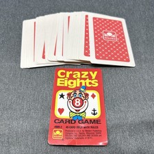 Vintage Crazy Eights Card Game 1951 Complete Western Publishing Kids Game USA