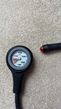 TUSA 4000 PSI Scuba Submersible Pressure Gauge (SPG) Analog Dial w/ Hose
