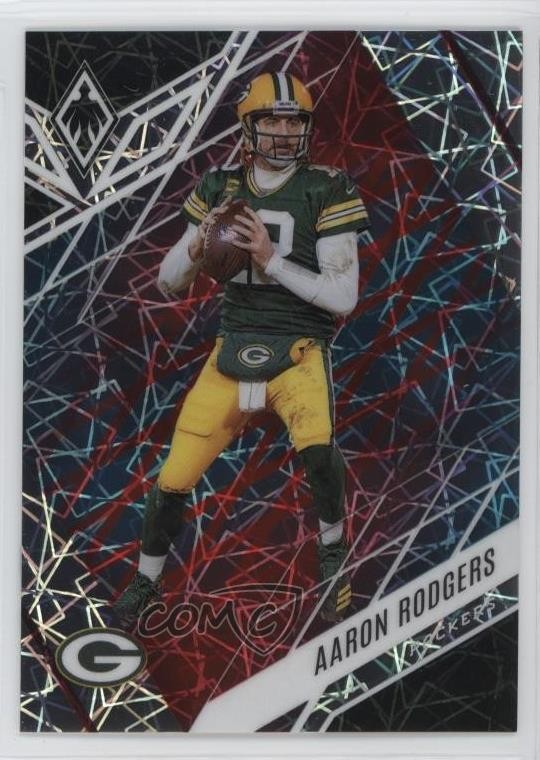 2022 Panini Phoenix Fire & Ice Lazer 39/50 Aaron Rodgers #79 4f5