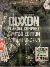  DIXXON Snap on Zombie Flannel Men's 2X BNIB 