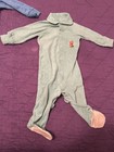 2 Vintage Disney Winnie The Pooh Sleeper 12 Month Baby Blue Green Terrycloth — photo 5