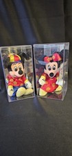 Disney Store Mickey  Minnie Vintage Bean Bag Plush Chinese New Year 8  ...NEW