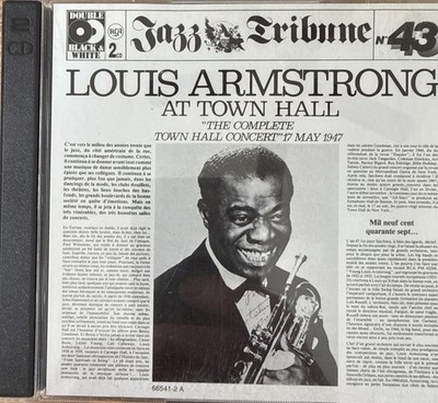 Louis Armstrong  Jazz Tribune No. 43: The Complete Town Hall Concert  2CD VG+
