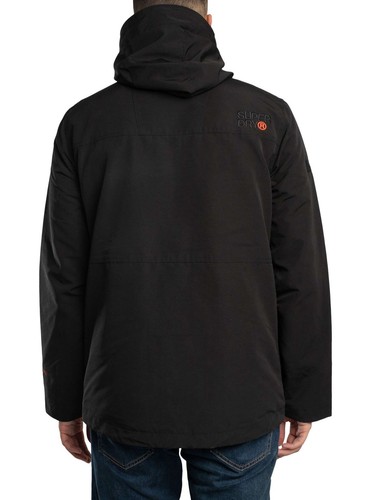 Superdry Men's Hooded Ultimate EMB Windbreaker Jacket, Black - Picture 3 of 8