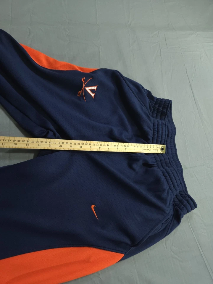 Vintage Virginia Cavaliers Pants Large Nike Blue Jersey Track Fit Y2K - Image 4 of 4