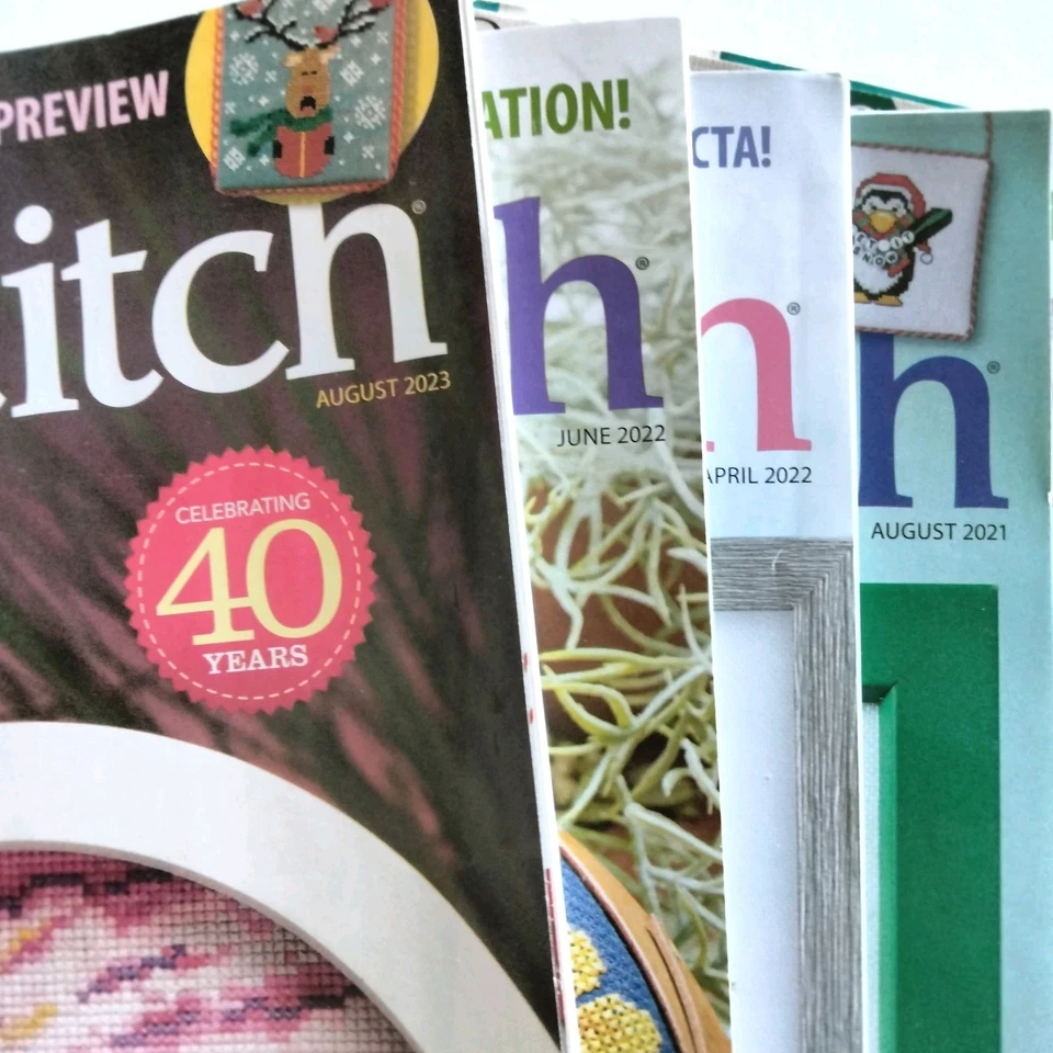 Lote de 9 revistas de pájaros florales Just Cross Stitch primavera Pascua verano Foto 3 de 4