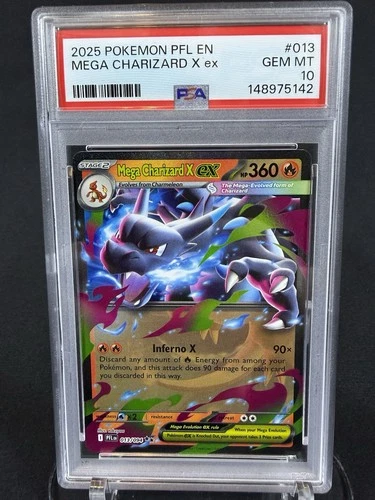 Pokemon Phantasmal Flames Mega Charizard X EX 013/094 PSA 10