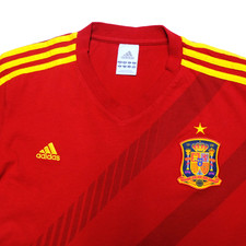 Adidas Spain National Football Soccer Jersey Mens Camiseta Cotton Size Medium