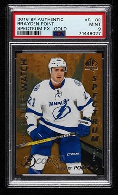 2016-17 SP Authentic Spectrum Gold 39/50 Brayden Point #S-82 Rookie RC 0ll