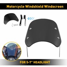 Smoke Motorcycle Windshield Extension Spoiler Air Deflector For Honda BMW Yamaha