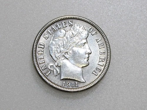 1911-P 10C BARBER SILVER DIME