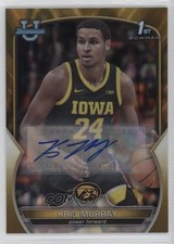 2022-23 Bowman U Chrome Prospect Gold Lava Refractor 13/50 Kris Murray Auto 10zq