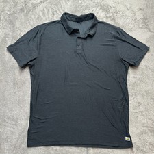 Vuori Strato Tech Polo Short Sleeve Mens Large Charcoal Heather Style V188 Soft
