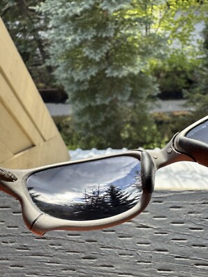 Vintage Oakley Juliet X-Metal Titanium Sunglasses Men's Y2K Gray